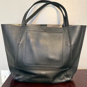 Botkier Black Pebbled Leather Tote